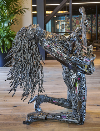 hotel ziggy brian mock rocker sculpture