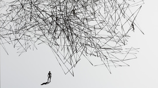 hotel zelos scribble mural on the wall