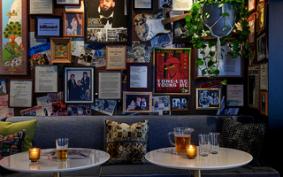 hotel ziggy back room featuring framed litigations