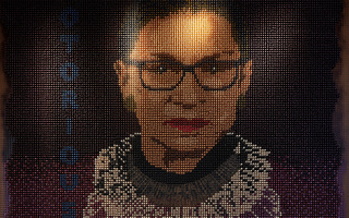 hotel zena Ruth Bader Ginsberg installation by Julie Coyle